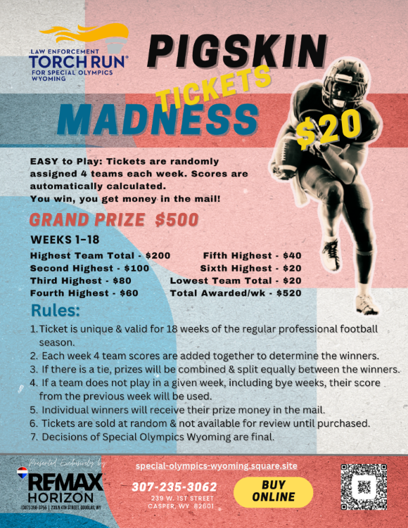 RETRO 25 Pigskin Madness Flyer